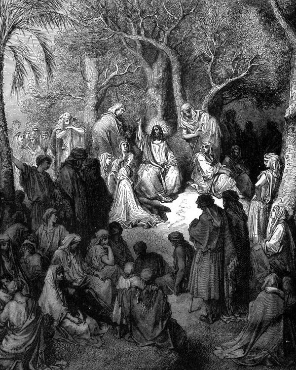 Gravura de Gustave Doré: o Sermão da Montanha
